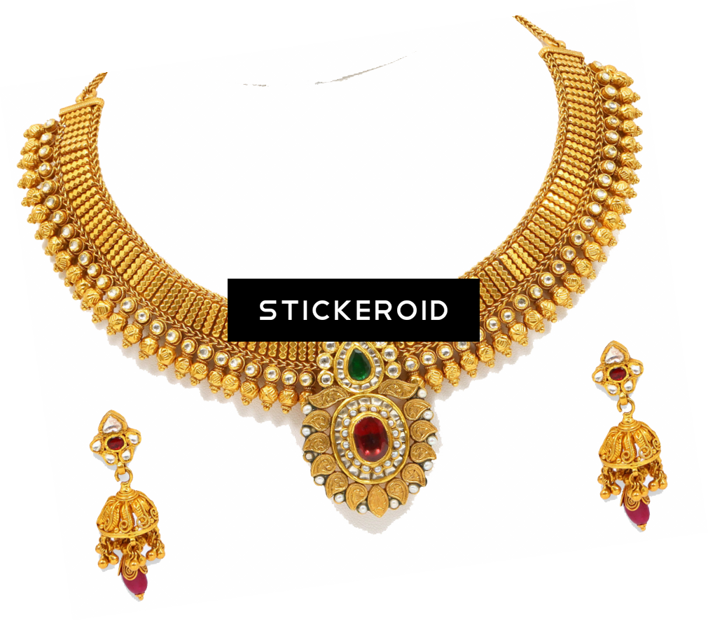 Jewellery Model - Gold Jewel Images In Png (1011x887), Png Download