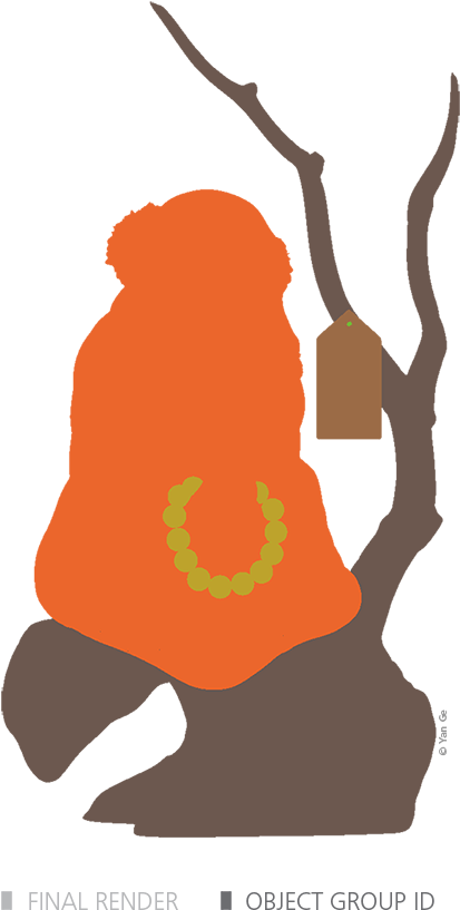 Multi-pass Rendering - Meditation (600x875), Png Download