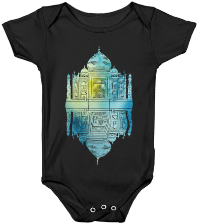 Taj Mahal Baby Onesy - Taj Mahal Tote Bag: Funny Tote Bag Ng, Taj Mahal, India (484x484), Png Download