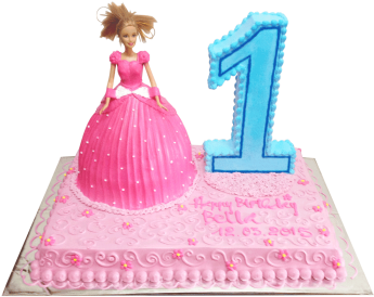 Birthday Barbie Doll Cake Kawaii Awesome · Creative Fabrica