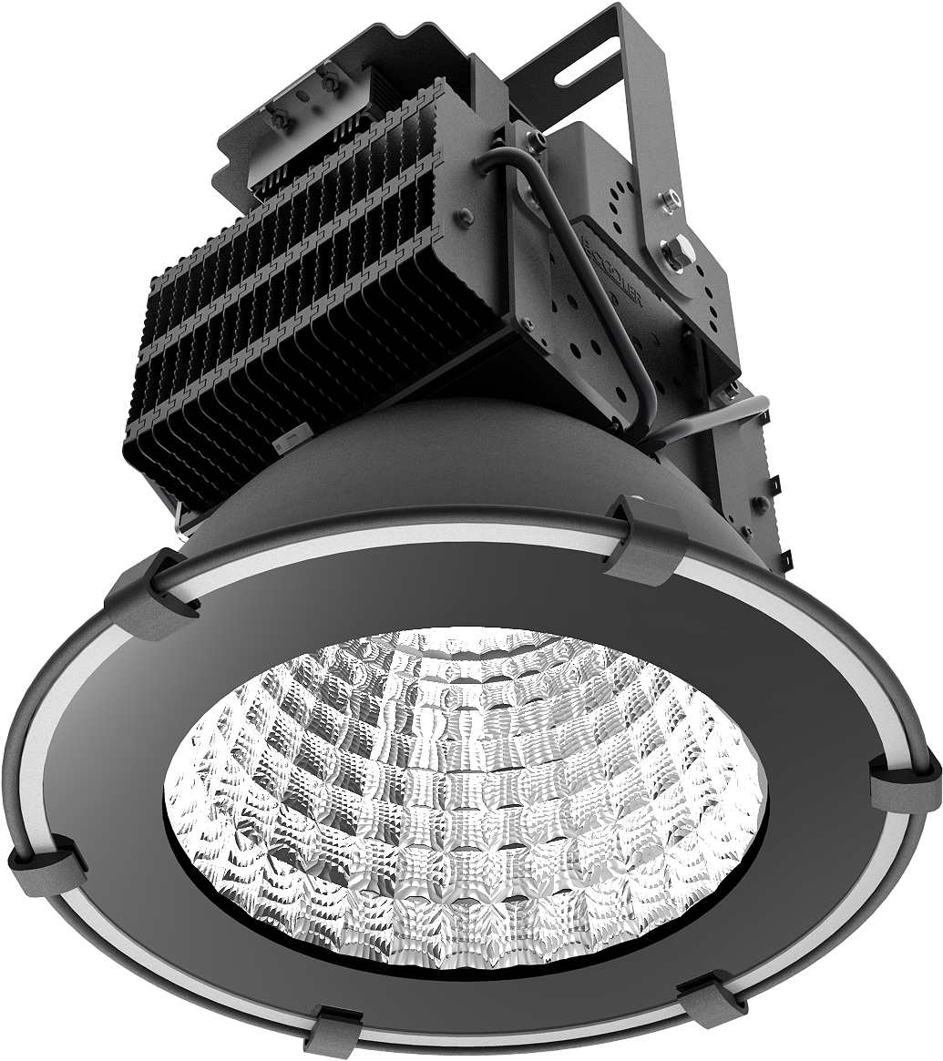 H200 Led High Bay Light Heat Sink - Led Grow Light King (1461x1562), Png Download