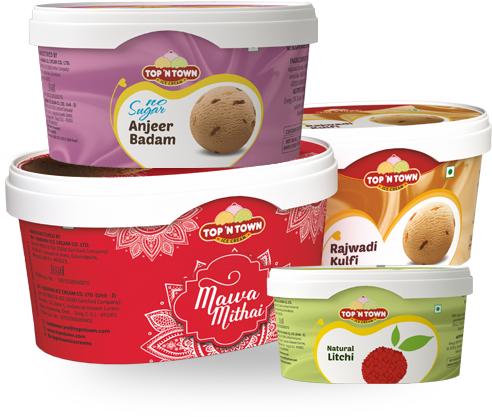 Tubs - Top N Town Ice Cream (500x500), Png Download