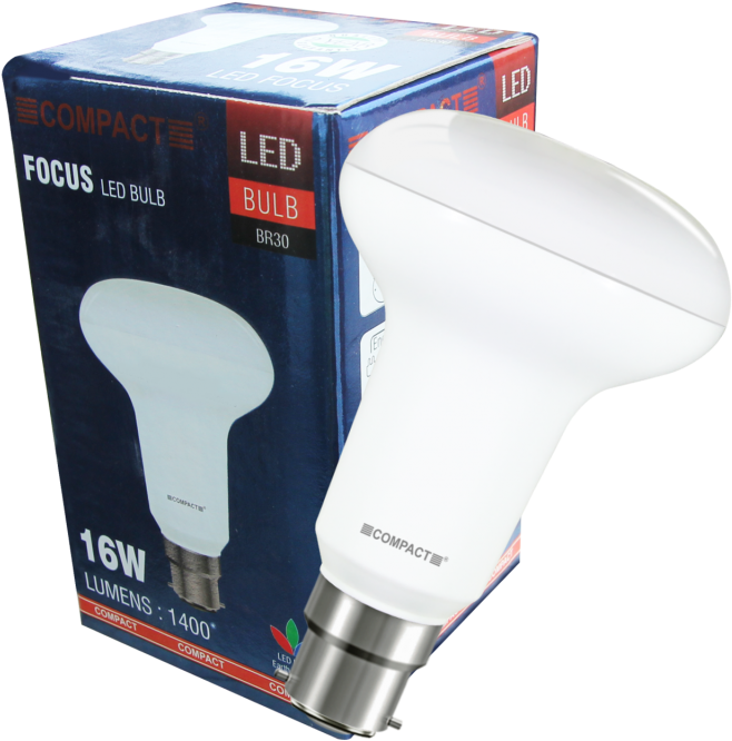 16w Focus Br30 Led Bulb B22 - Focus Bulb (700x700), Png Download
