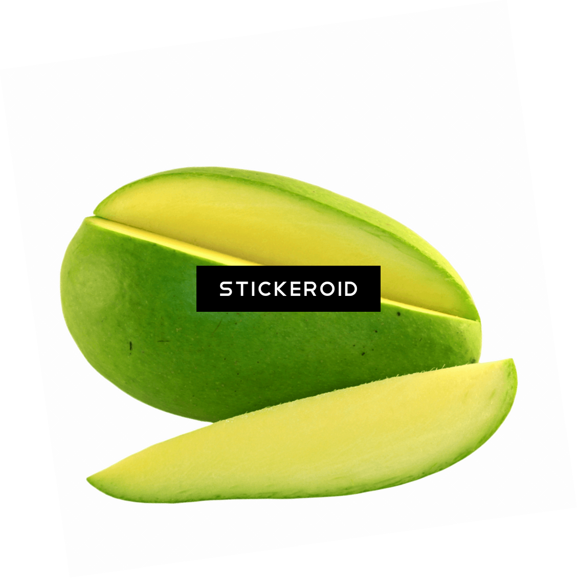 Green Mango Slice - Saba Banana (1128x1129), Png Download