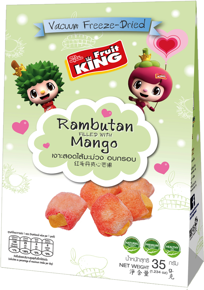 Fruitking - Vacuum Freeze Dried Golden Mango 70g. (930x1280), Png Download