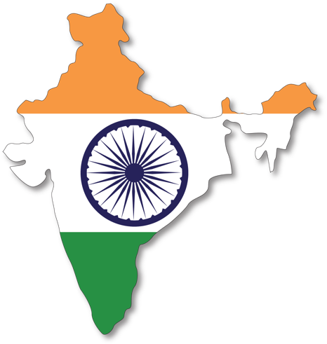 School Anthem - India Map With Flag (500x500), Png Download