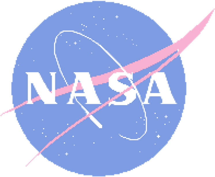Space Aesthetic Pastel Kosmos - Nasa Logo Png (1024x1024), Png Download