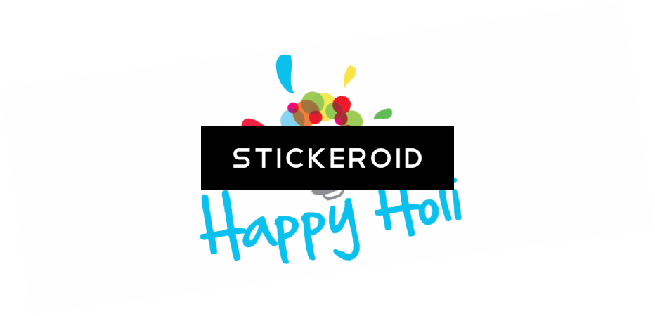 Happy Holi Text - Graphic Design (932x450), Png Download