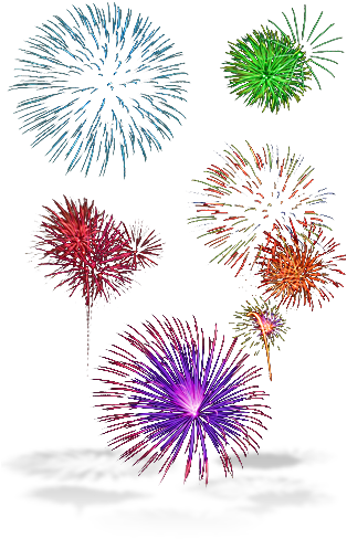 Fireworks (322x487), Png Download