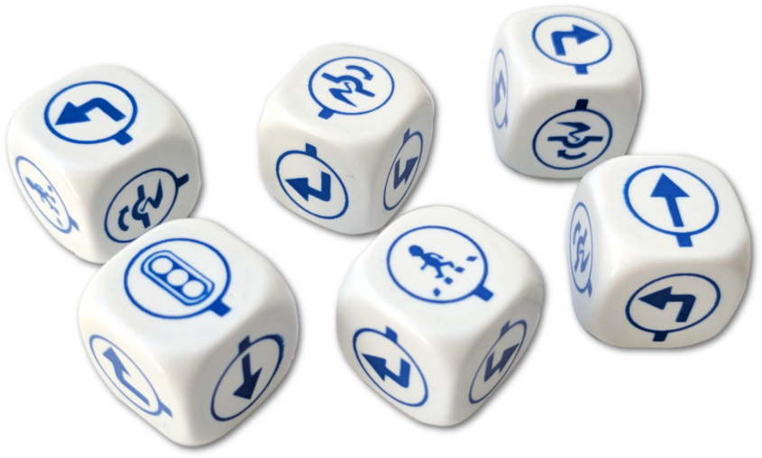 6 X Directions Dice - Dice Game (900x900), Png Download