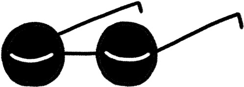 Glasses Egg Sticker By Jocelyntsaih - Glasses (618x618), Png Download