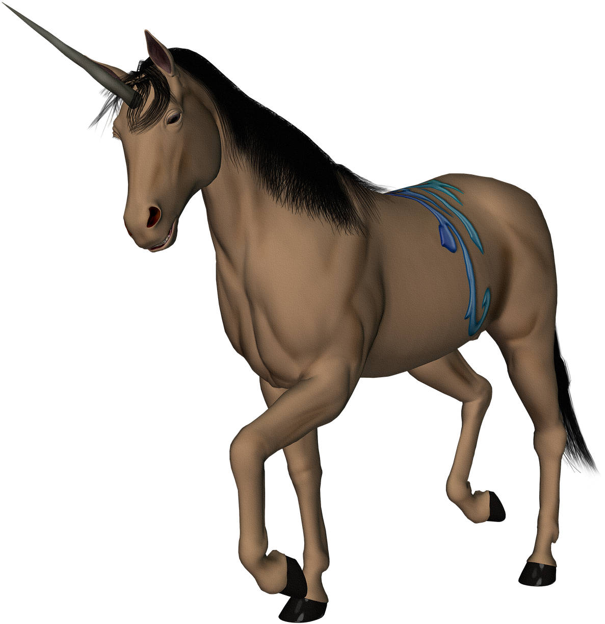 Unicorn Horse Fantasy Creature Png Image - Animales De Fantasia Png (1280x1280), Png Download