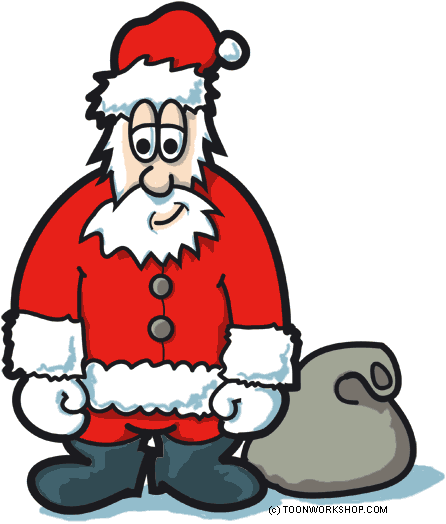 Download Santa Sleigh Clipart For Your Website Clipartmonk - 10 Lines On Christmas (560x583), Png Download