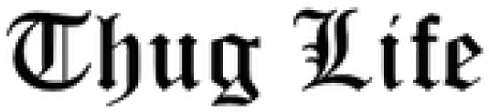 Thug Life Clipart Transparent - Thug Life Text Transparent Background (640x480), Png Download