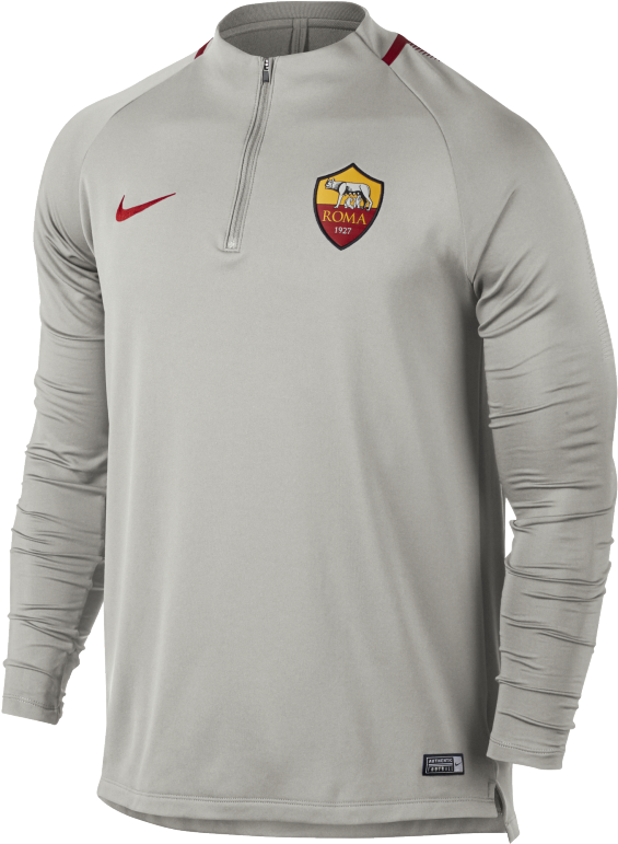 Clubs Etrangers Sweat Zippé As Roma Gris 2017/18 Ohio - Roma (770x770), Png Download