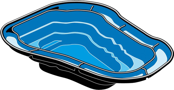 Ubbink Ocean I, Bassin Préformé - Estanques Prefabricados 5000 Litros (800x800), Png Download