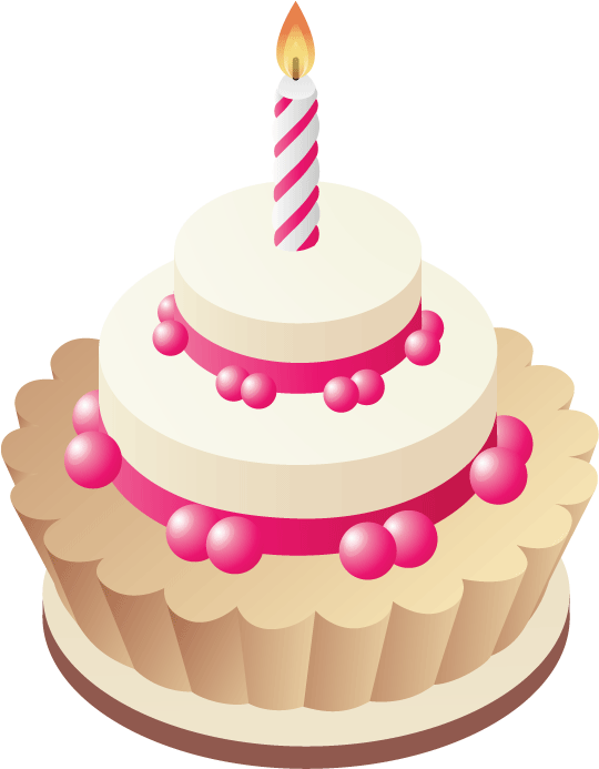 Birthday Cake Clip Art Free Clipart Images - Birthday Cake Gif Png (556x700), Png Download