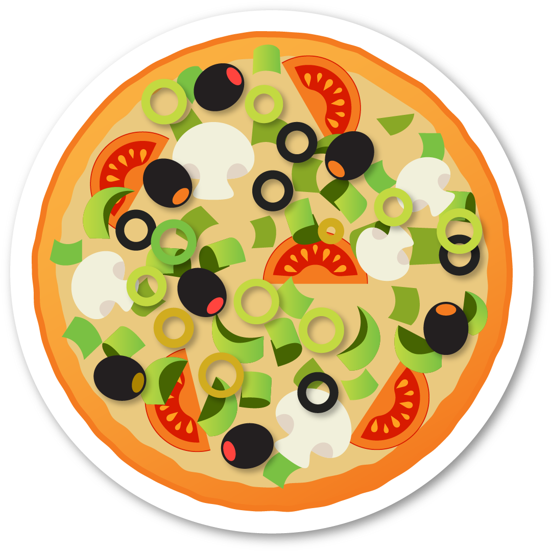 Food Drinks Icons In Svg And Png - Pizza Png Icon (1100x1100), Png Download