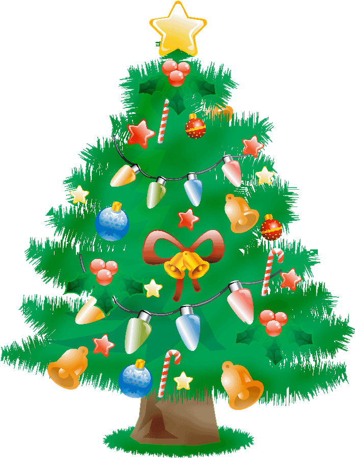 Picture Christmas Tree Png 35278 Free Icons And Png - Clipart Christmas Tree Transparent (752x958), Png Download