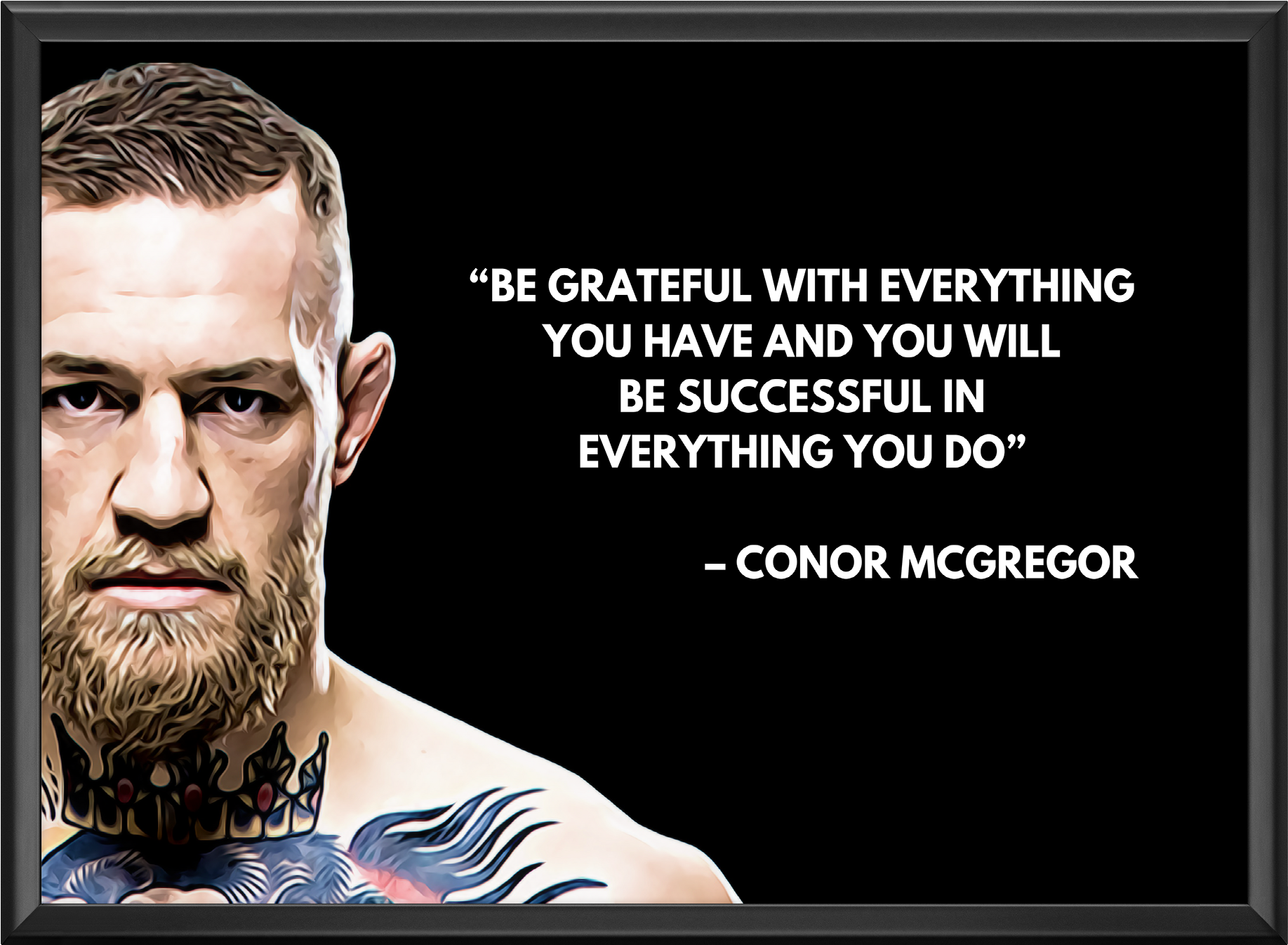 Conor Mcgregor Poster - Conor Mcgregor Quote Poster (2400x2300), Png Download