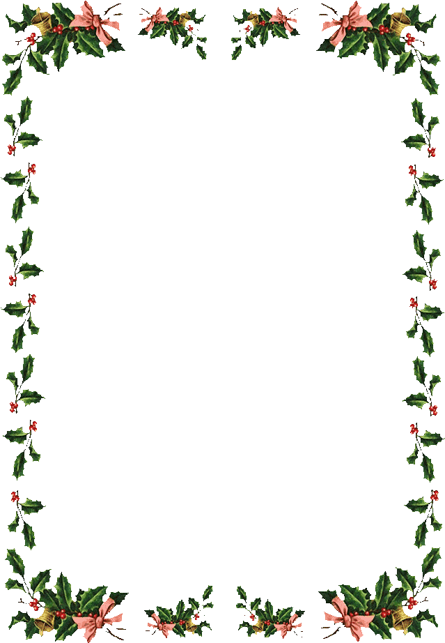 Free Christmas Frames And Borders - Christmas Border (642x930), Png Download