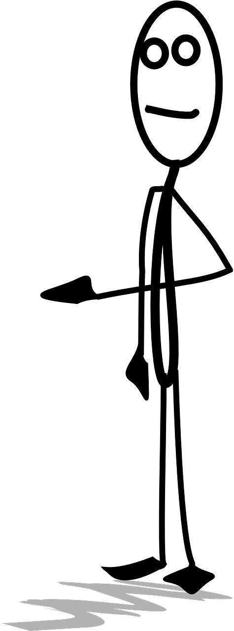 Stickman Gun Pointing (640x1280), Png Download