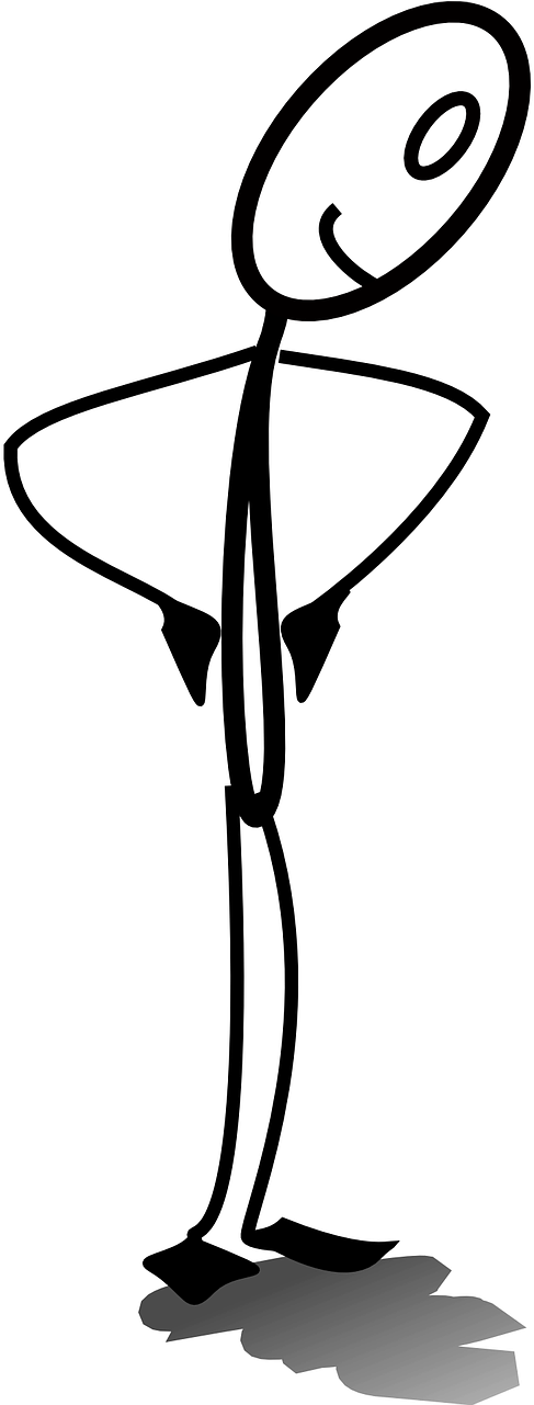 Stickman Akimbo Smile Sport - Angry Stickman (640x1280), Png Download