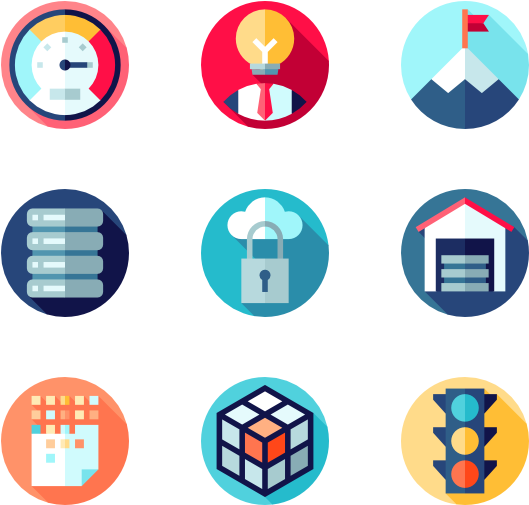 Web Analytics Icons, Big Data Icons Royalty Free Cliparts, - Big Data Flat Icon (600x564), Png Download