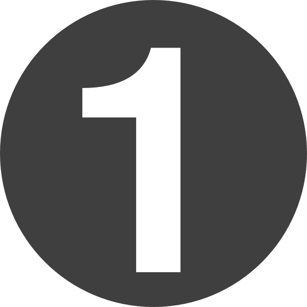 Number 1 Design Clip Art At Clipart Library - Number 1 Clipart (600x600), Png Download