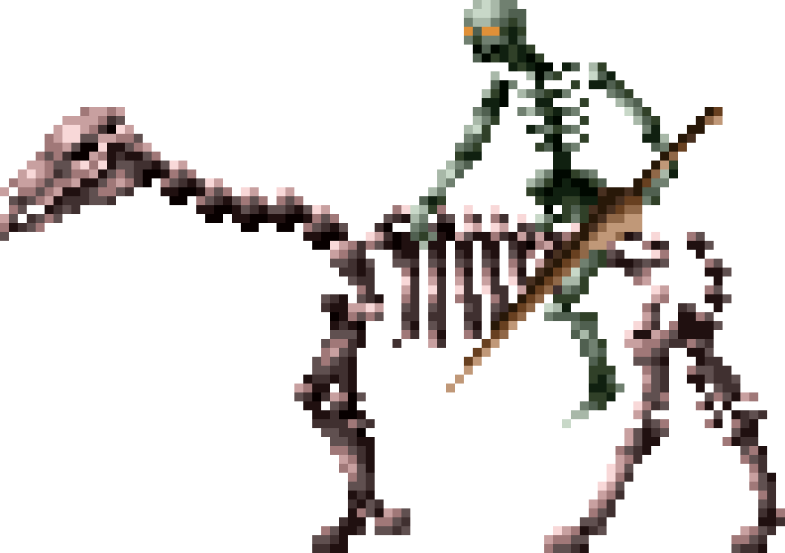 Rowdain - Skeleton Horse Castlevania (880x620), Png Download