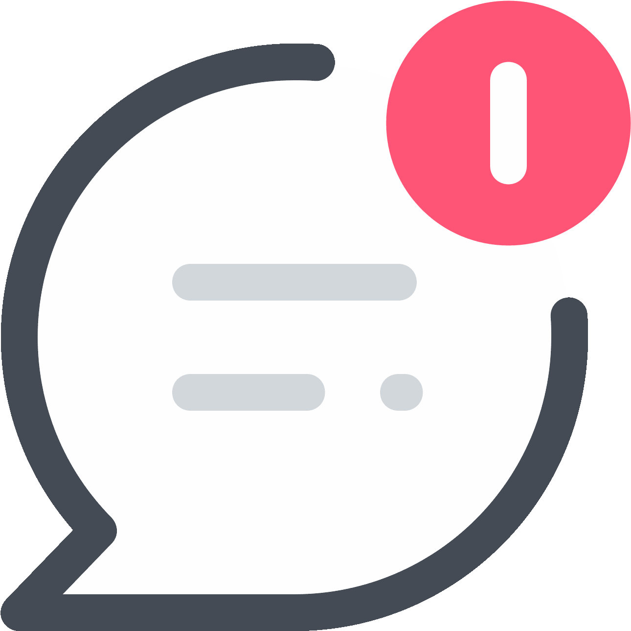 Topic Push Notification Icon - Icone Notification (1600x1600), Png Download
