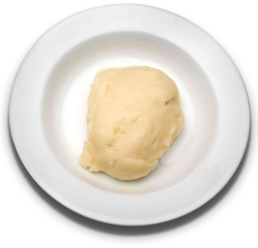 The By Product Of Mashing Boiled Yam Until It Reaches - Soy Ice Cream (898x882), Png Download