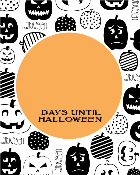 October 31 Countdown - October 31 (612x792), Png Download