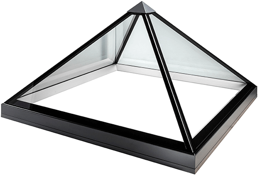 The Seamless Silicone Joins Fixing Each Pane Of Low - Glazing Vision Pyramid (555x555), Png Download