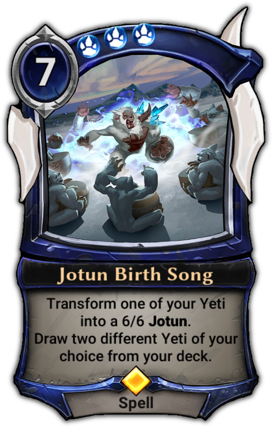 Jotun Birth Song - Eternal Card Game Dragon (529x832), Png Download