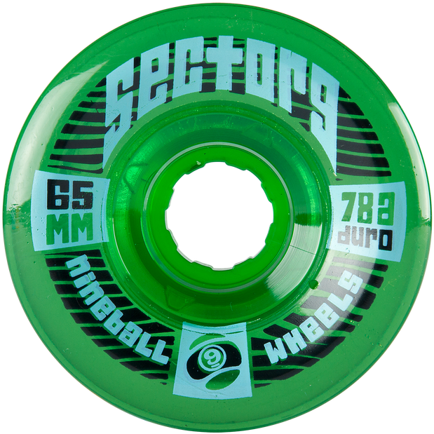 **sector 9 65mm 78a Ts 9ball - Sector 9 9-ball 65mm 78a Top Shelf Skateboard Wheels (700x700), Png Download