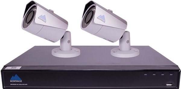 Montavue 8 Channel 2k Resolution Ip Camera System With - Network Video Recorder (630x726), Png Download