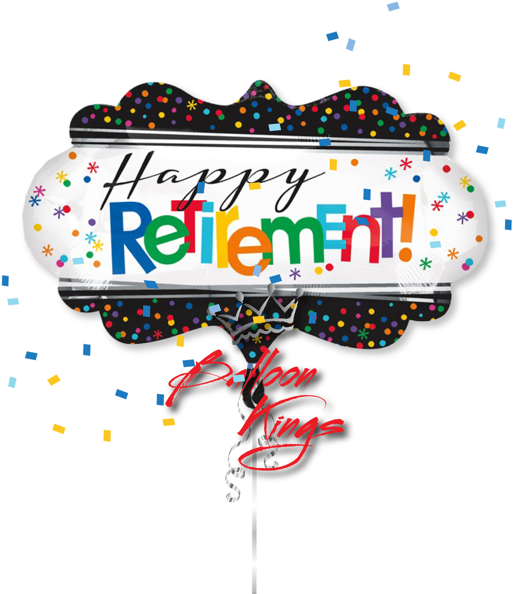 Happy Retirement Marquee - Happy Retirement Balloons (1280x1280), Png Download