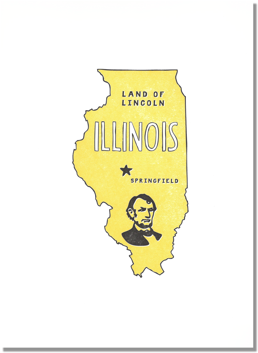 Illinois State Print - Poster (960x1280), Png Download
