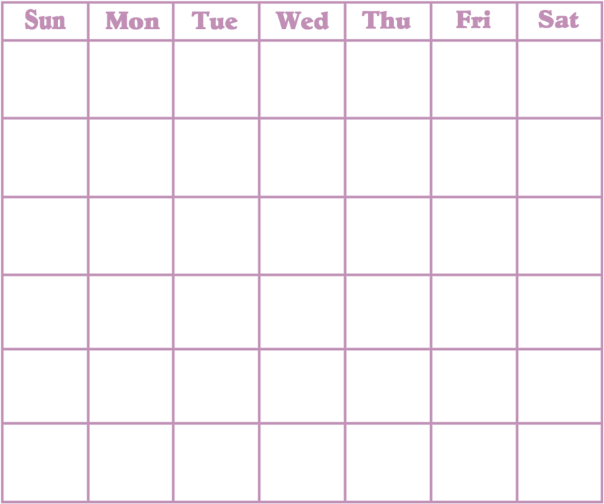 Calendar Chart Template from www.pngkey.com