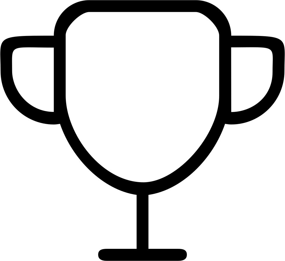 Match Comments - Trophy Outline Png (982x900), Png Download