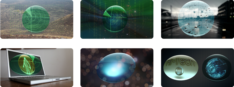 Hi-tech Futuristic Screen - Circle (966x362), Png Download