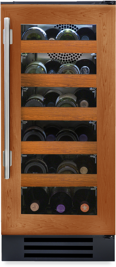 True Residential 15 Inch Overlay Glass Door Wine Cabinet - 15 Inch Stainless Glass Door Wine Cabinet - Left Hinge (640x940), Png Download