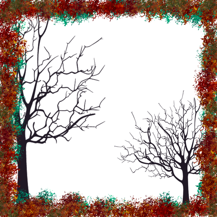Preview Overlay - Autumn Frame Full Png (720x720), Png Download