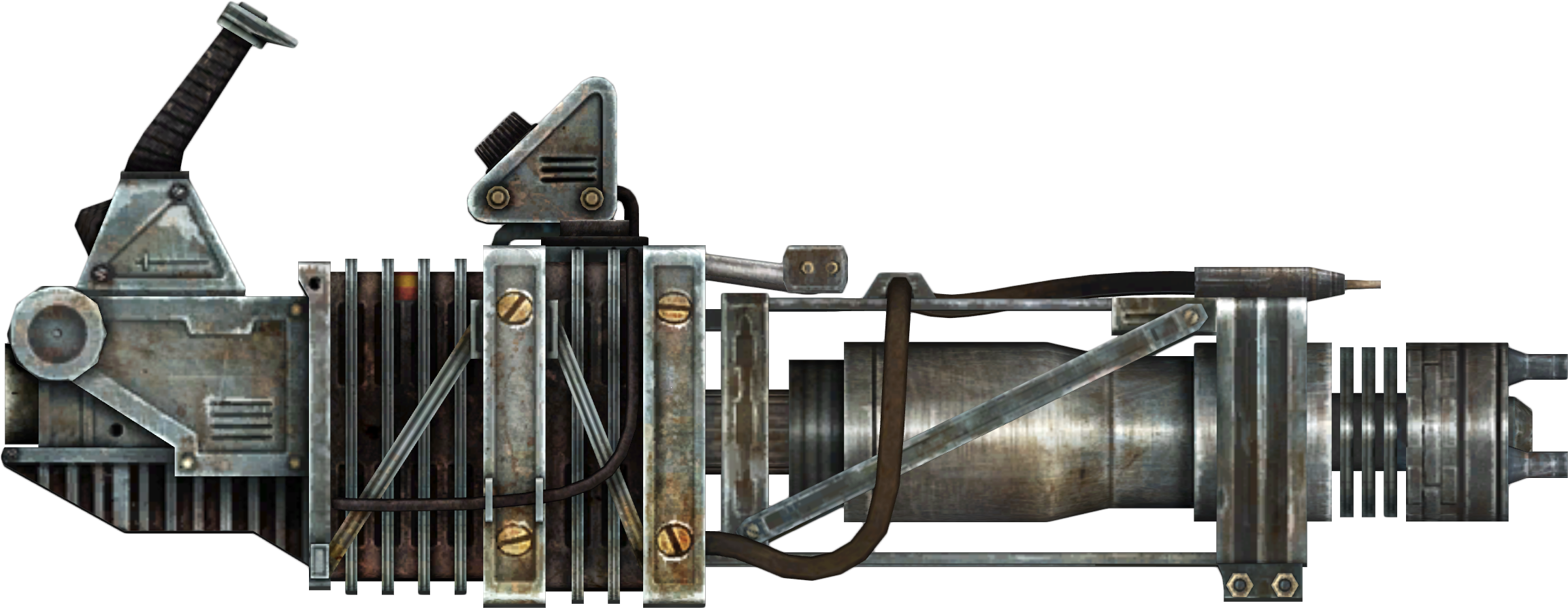 Now Now, Your Both Pretty - Gatling Laser Fallout 3 (2500x1050), Png Download