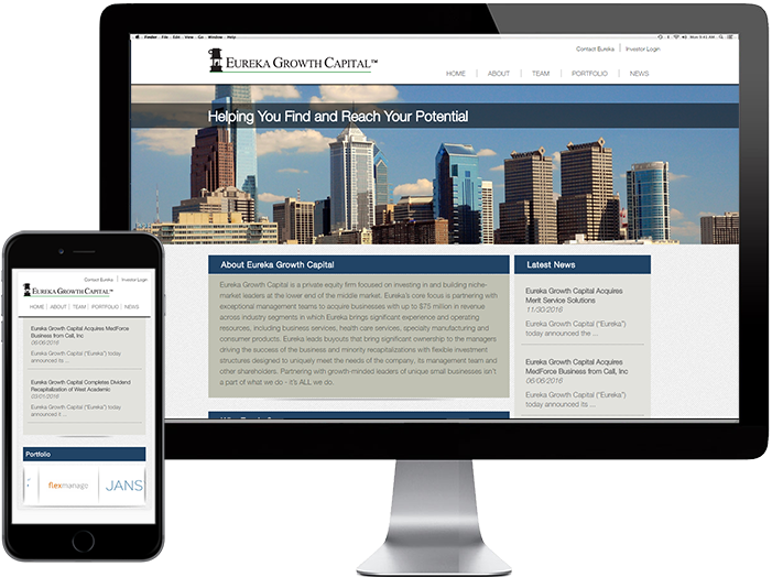 Eureka Website Design Eureka Growth Capital Effectiv - Philadelphia (735x542), Png Download