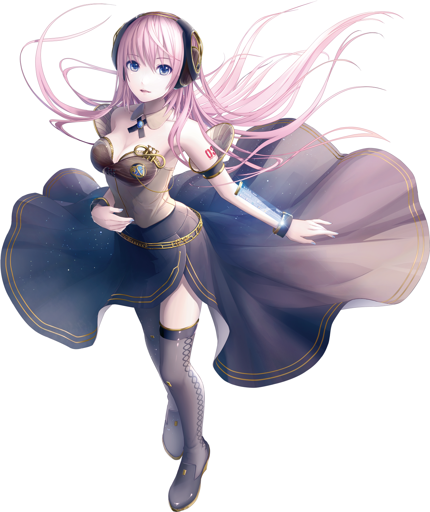 Lukav4x - Luka Megurine V4x (1515x1800), Png Download