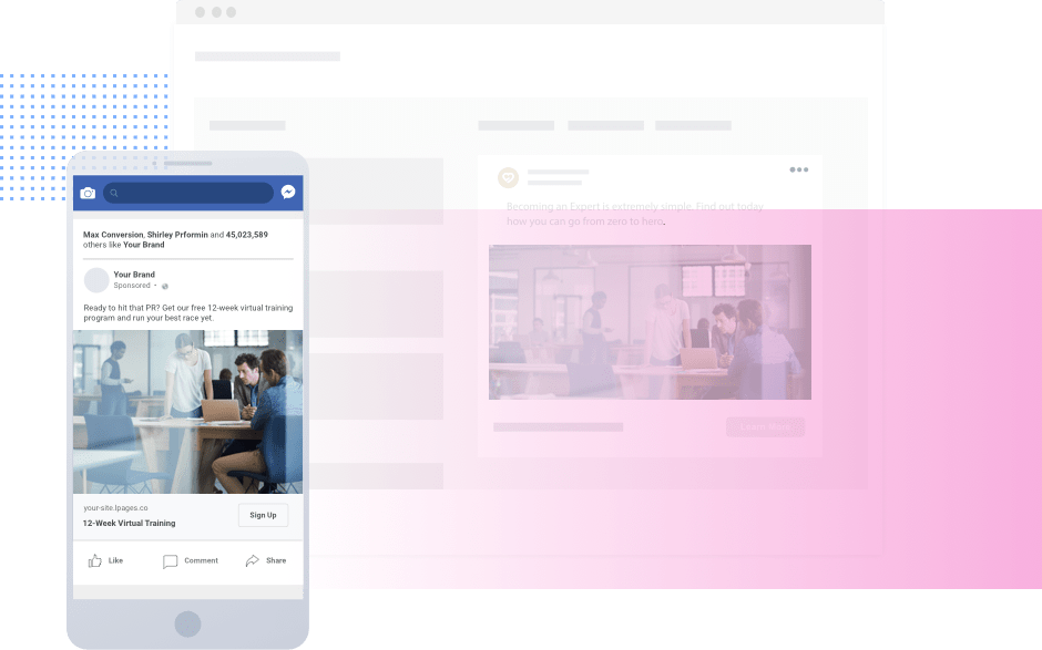 Advertise On Facebook And Instagram Within Leadpages - Instagram (940x587), Png Download