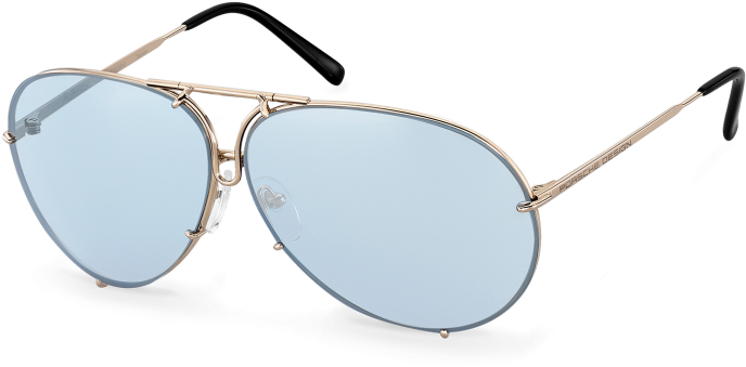 Porsche Sunglasses Usa - Porsche Design Glasses Blue (1044x502), Png Download