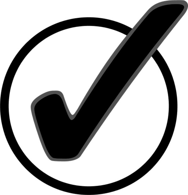 Checkmark - Check Mark In A Circle (600x621), Png Download